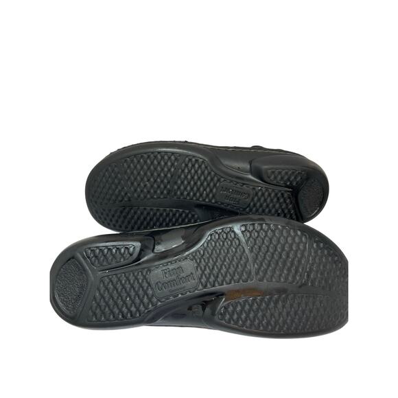 FINN COMFORT Women's Black slingback 2 Strap Sandal EU 38 US 7.5 Pre-Owned - Picture 3 of 5